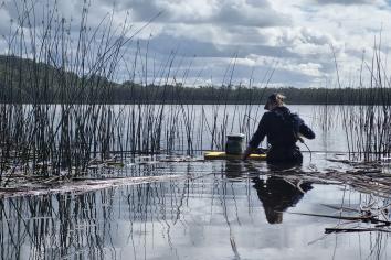Water quality sampling in Cudgen Creek 